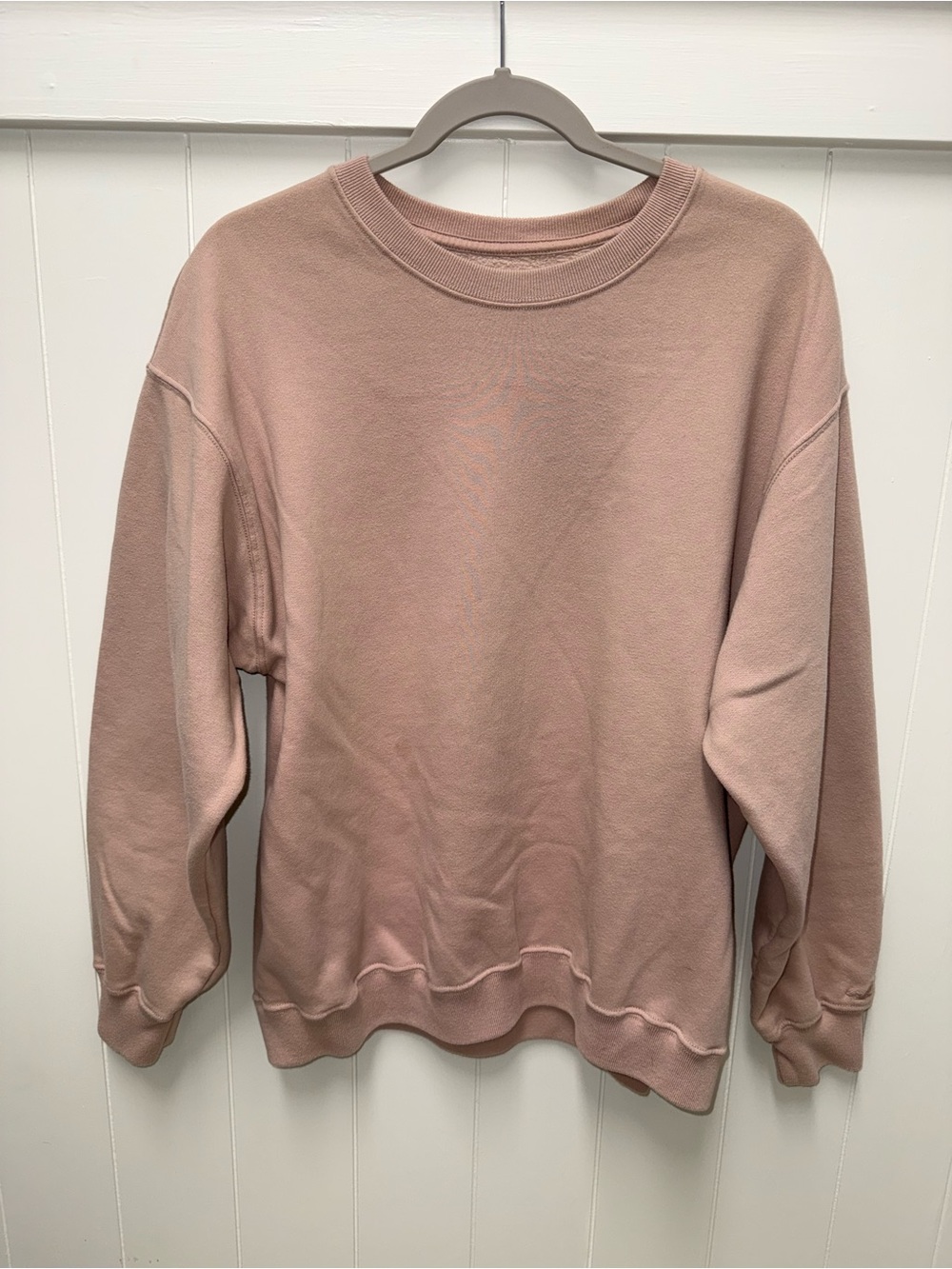 Hollister Women’s Medium Dusty Pink Oversized Crewneck Sweatshirt